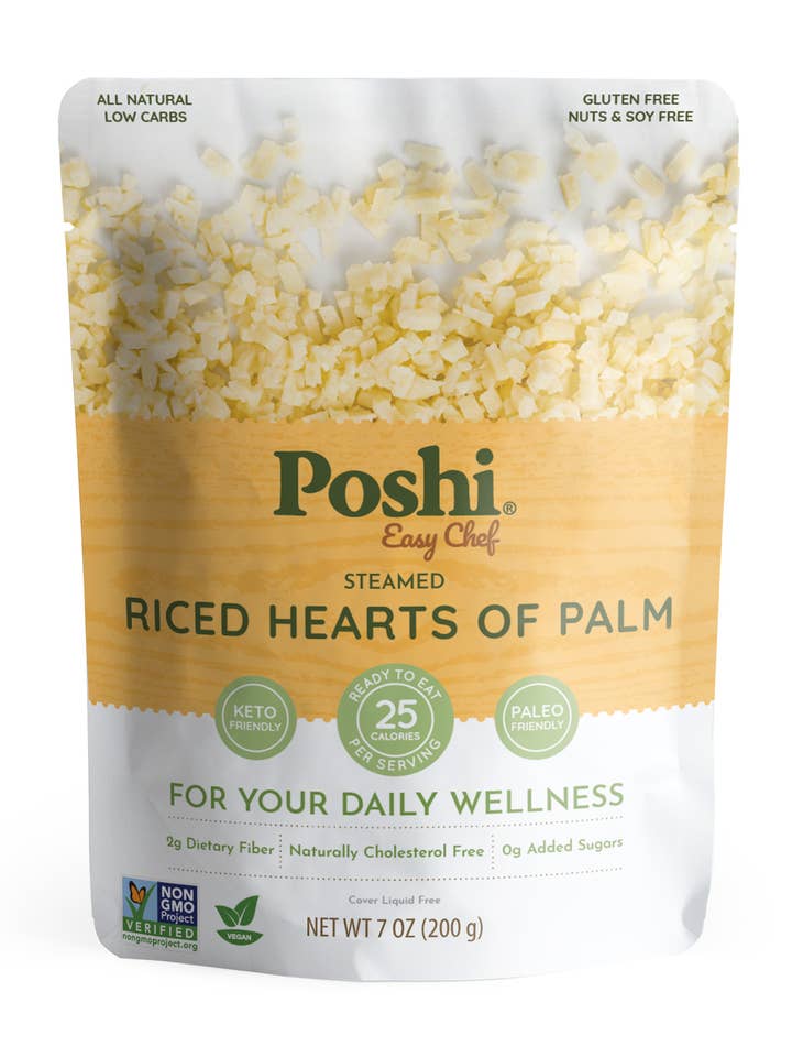 Poshi - Gedünstetes, gewürztes Palmenherz, 7 Unzen/10 ct für den Großhandel von POSHI