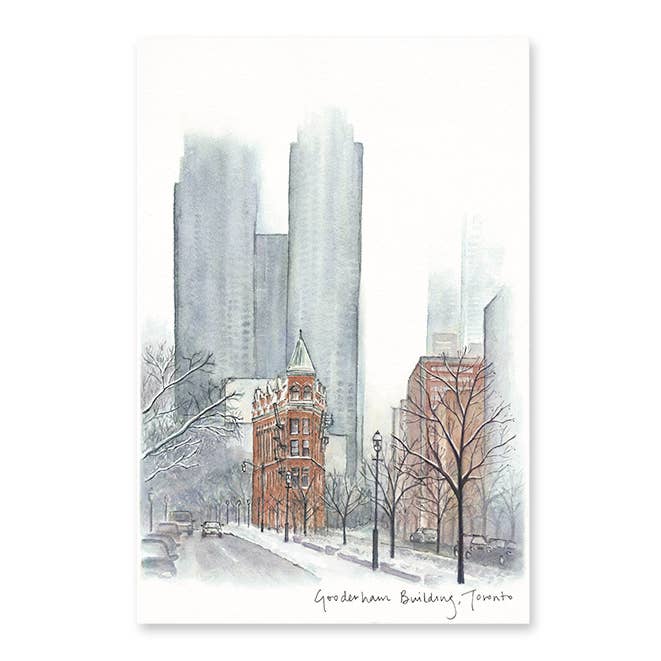 Toronto Gooderham Building Postkarte für den Großhandel von Gotamago