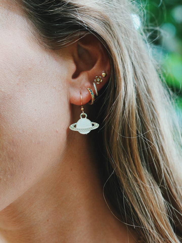 Sparkly Planet Ohrhänger für den Großhandel von Handmade by Zoe Campbell