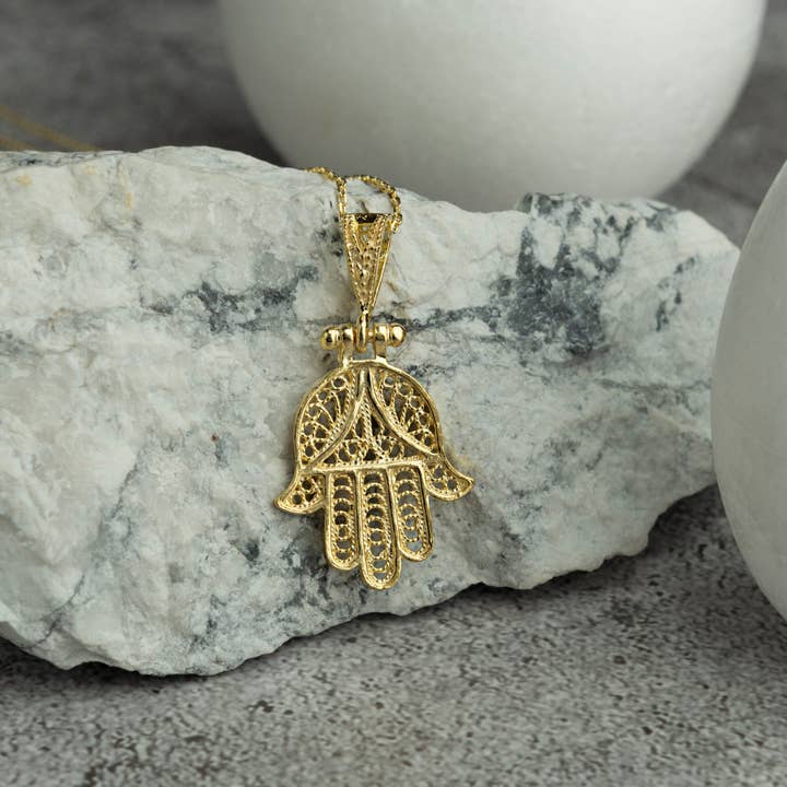 Gowa Design – Großhandel Kette mit Anhänger/Charm – Hamsa Collier5