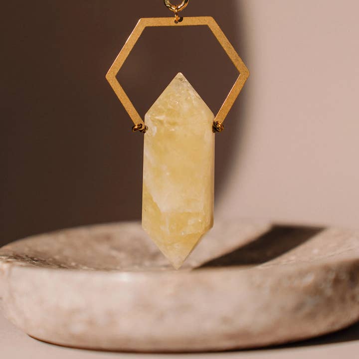 PHOEBE´S - Wholesale Pendant/Charm Necklace - Collar de citrino, joyería de cristal4