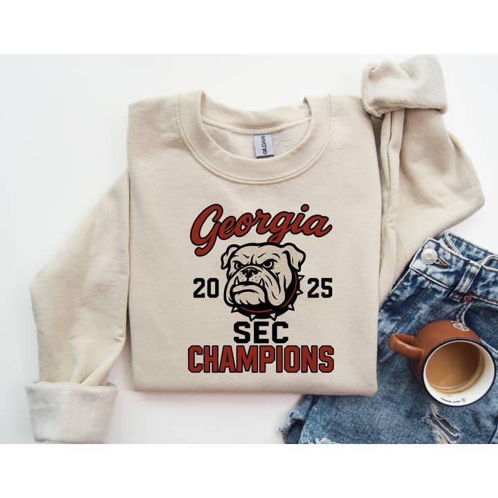 Georgia SEC Champions 2025 Sweatshirt for wholesale by Simply You Customs