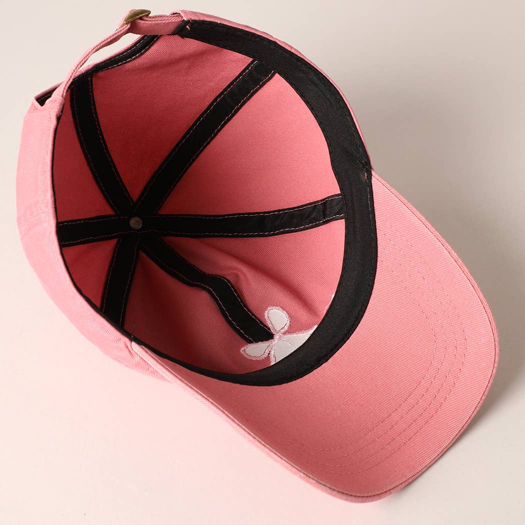 Fashion City – Engroshandel Baseballkasket - Dame – Mama Letter Bow på top broderet baseballkasket6