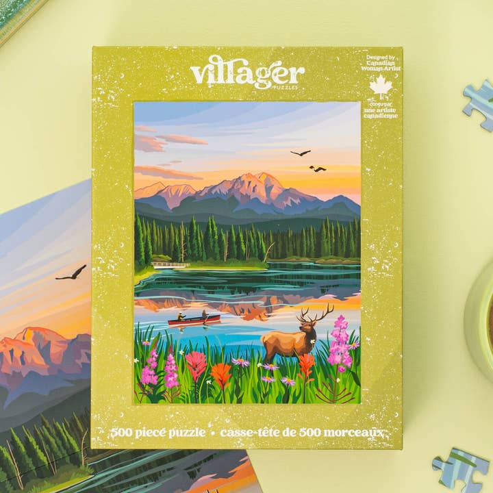 Villager Puzzles - Wholesale Puzzle - Adult - Jasper Flowers | 500-Piece Puzzle | Designed in Canada0