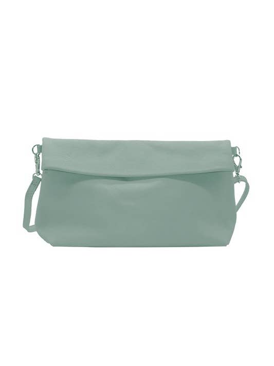 Sky Blue leather shoulder pouch for wholesale by Ripauste