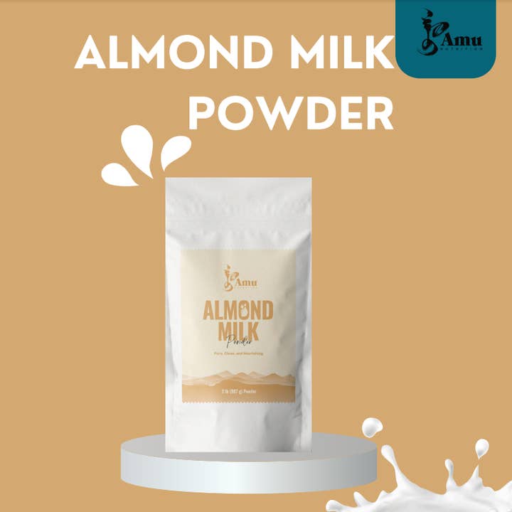 Amu Nutrition - Vendita all'ingrosso Bevanda salutare in polvere - Polvere di Latte di Mandorla –1lb– Senza Lattosio, a Base Vegetale1