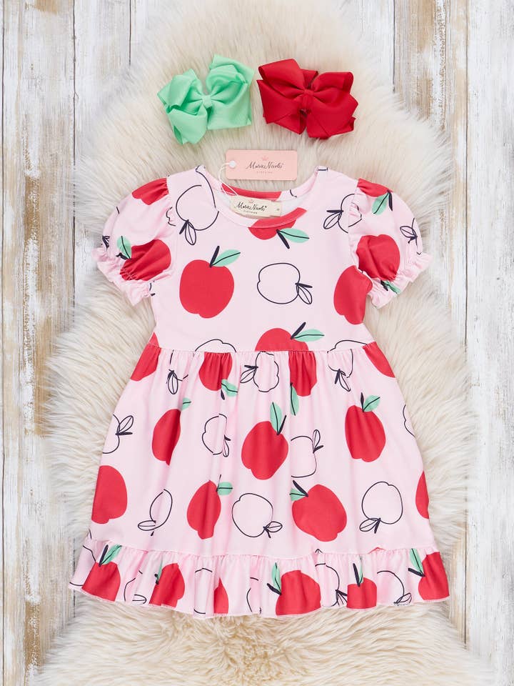 Apples to Apples Ruffle Hem Dress for wholesale by Marie Nicole Clothing