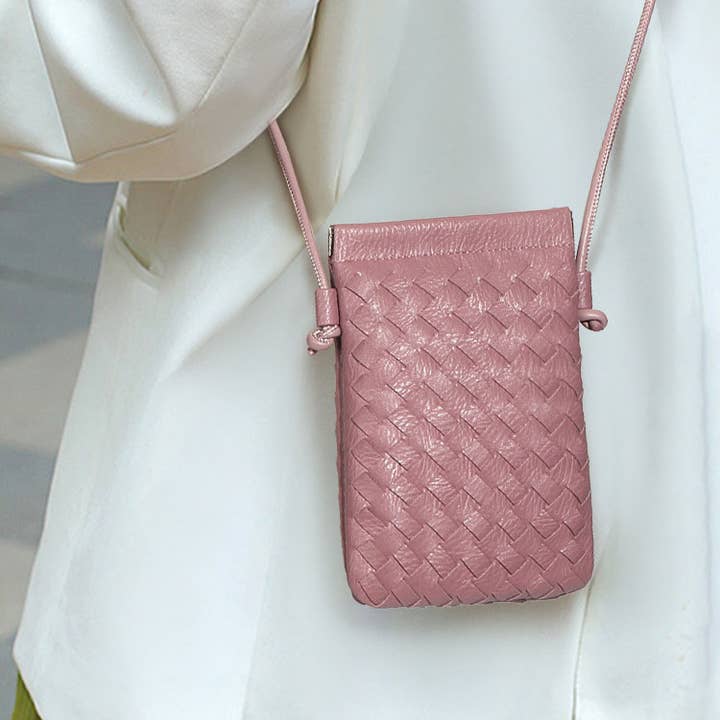 Crave by FW - Wholesale Crossbody Bag - Women's - PU Leather Simple Woven Crossbody Bag12