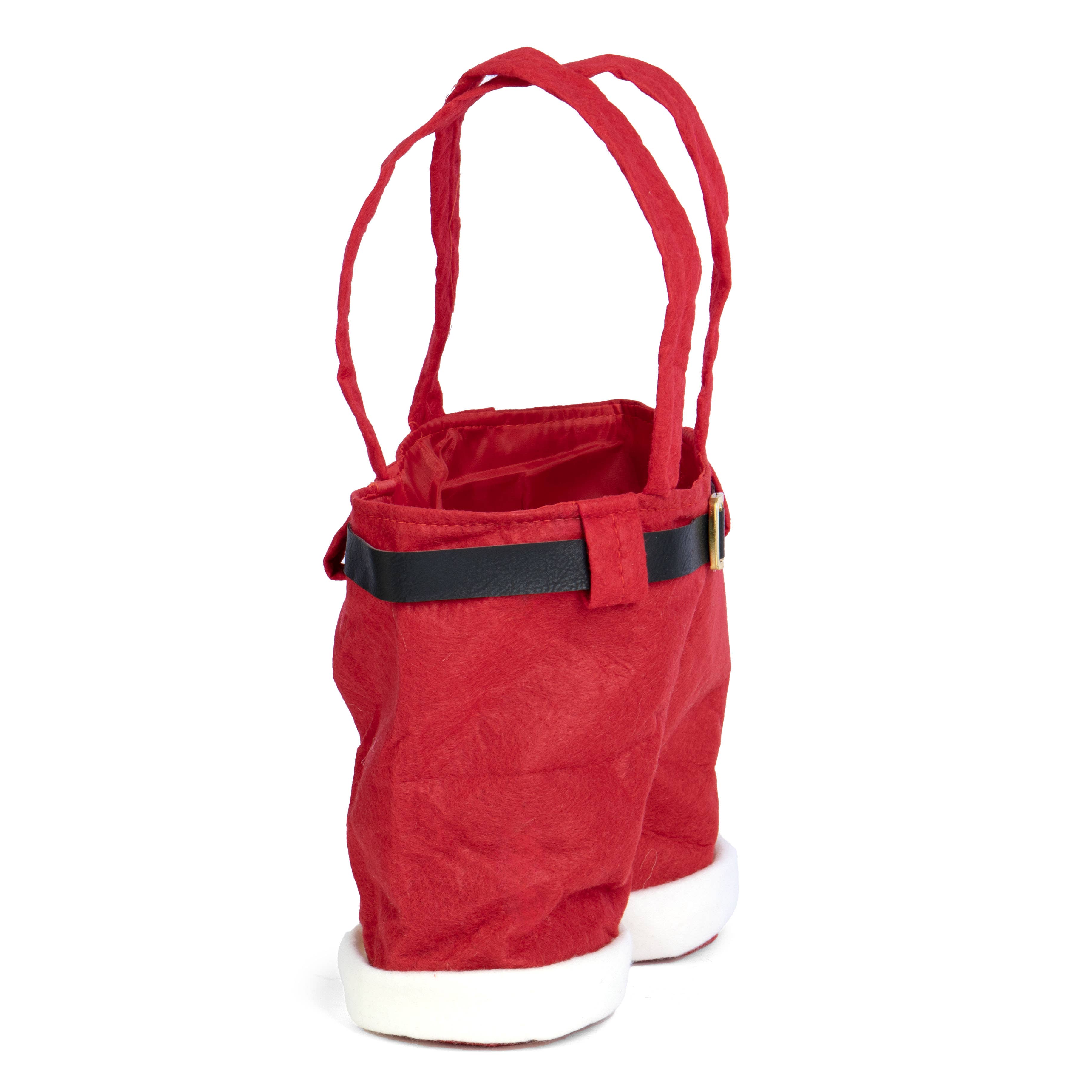 Willow Group - Wholesale Gift Bag - Felt Santa Pant Christmas Holiday Wine Gift Bag2