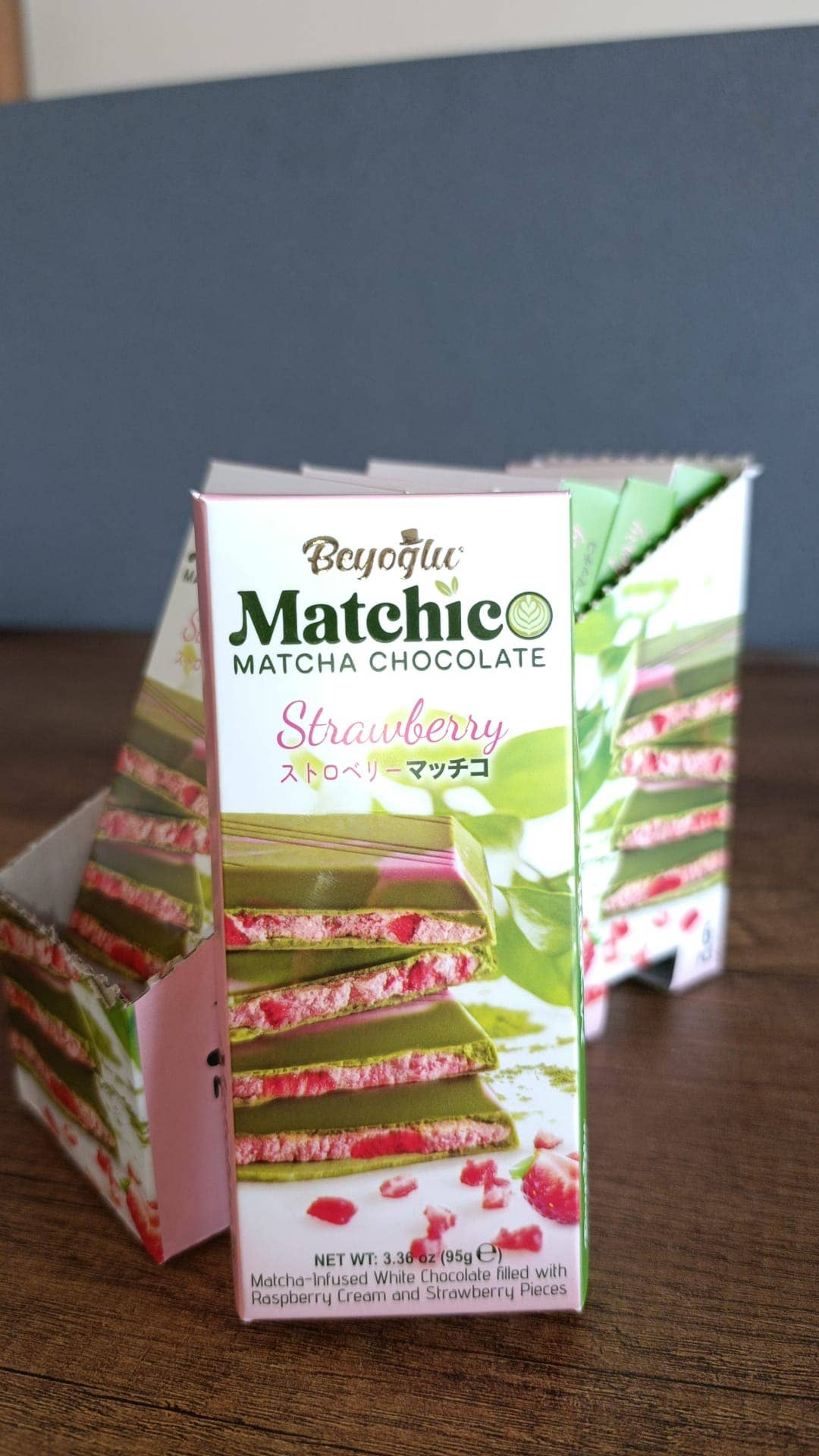 Gotta Get It Gifts - Vente Barre chocolatée - MATCHA CHOCOLAT FOURRÉ À LA FRAISE0