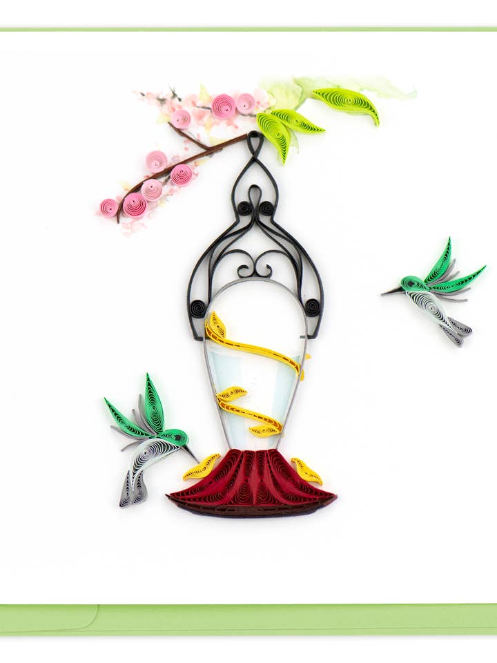 Hummingbird Feeder for wholesale by Quilling Card