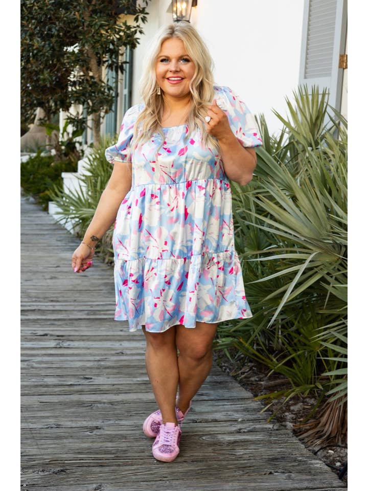 Light Blue Cerulean Blossom Dream Dress for wholesale on Faire