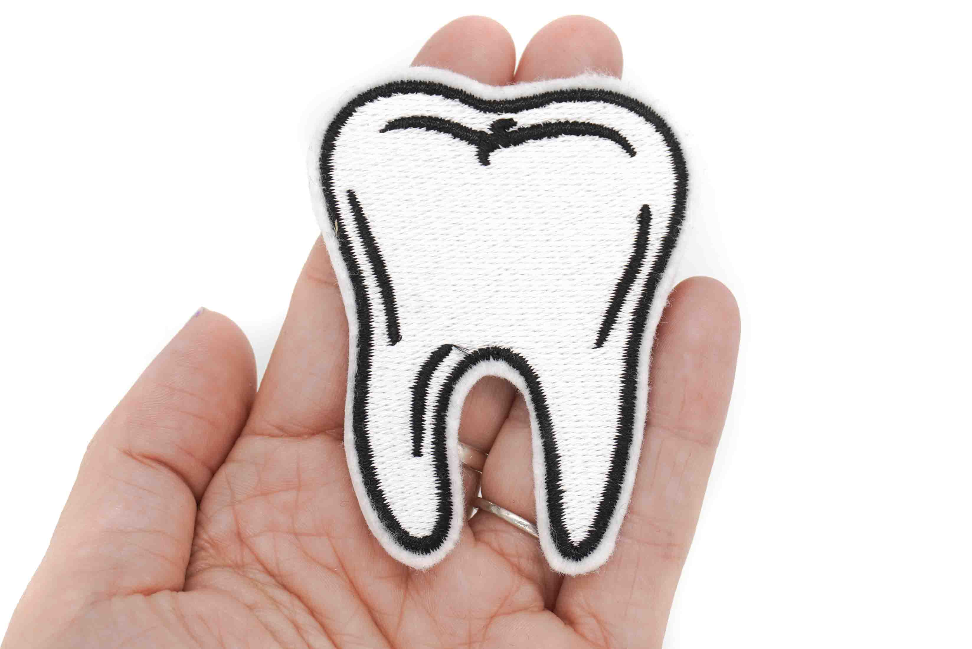 Project Pinup – Emblema por atacado – Ferro Bordado com Dente Molar em Patch0