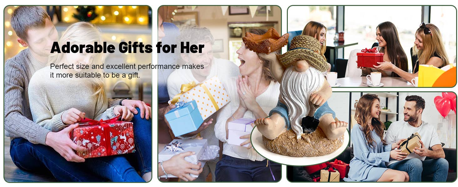 Liffy - Wholesale Candle Holder - Beach Gnome Resin Candle Holder Figurine Coastal Decor14