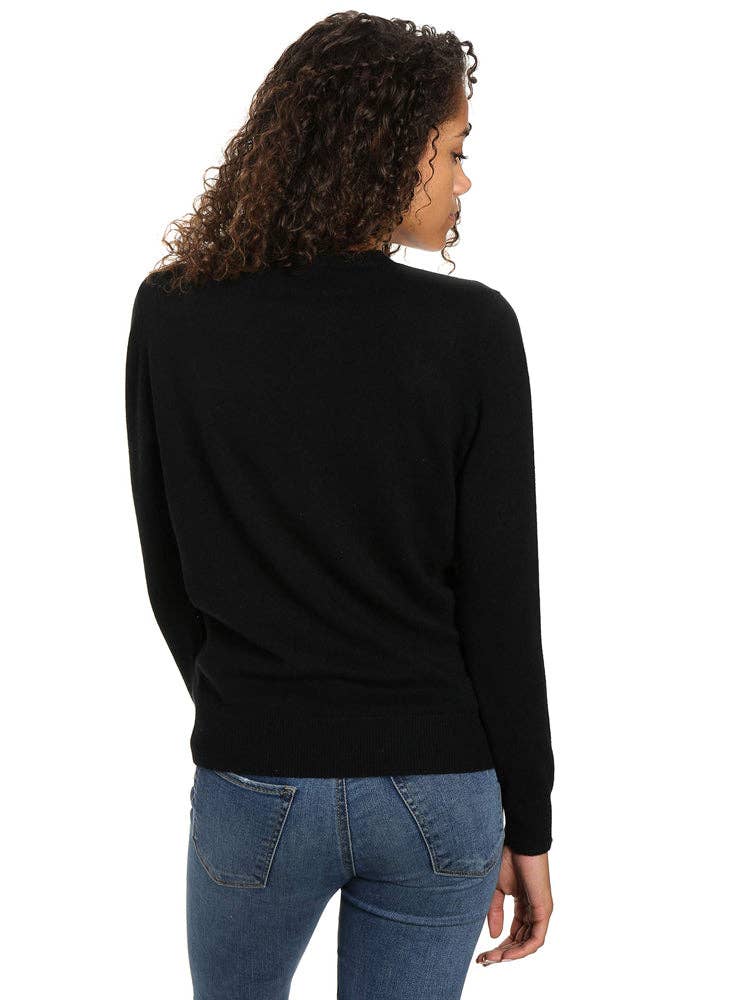 Noble Mount - Wholesale Knit Sweater - Women's - Zainuno Moizni Women's 100% Cashmere Classic Crew Neck Sweater4