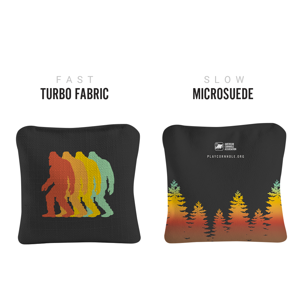 American Cornhole Association - Wholesale Cornhole - Retro Sasquatch Synergy Pro Cornhole Bags2
