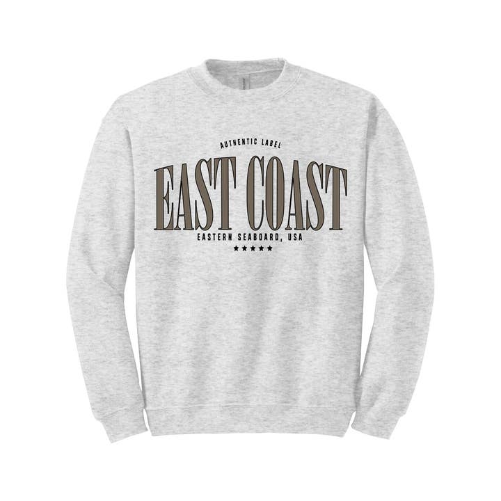 East Coast Graphic Sweatshirt for wholesale by Salty Babe Threads