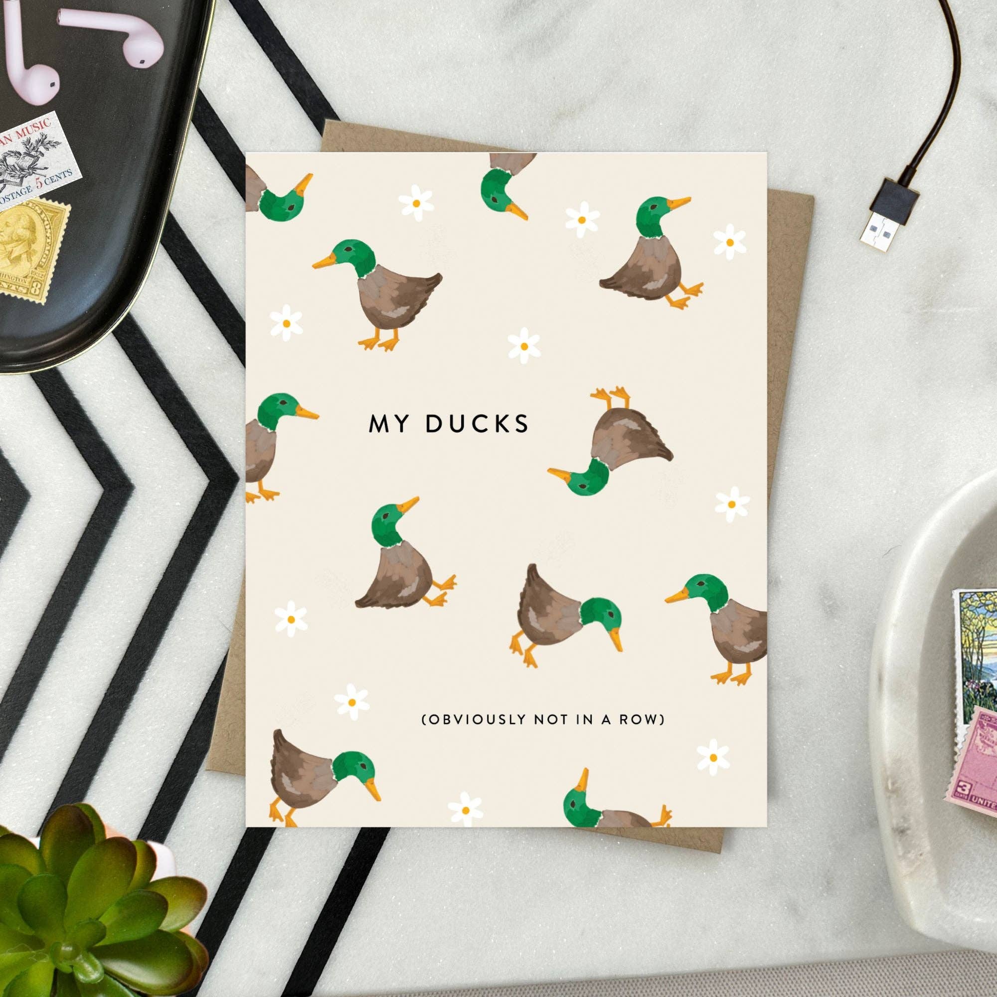 Barone and Co. - Wholesale Everyday Greeting Card - My Ducks Funny Greeting Card1