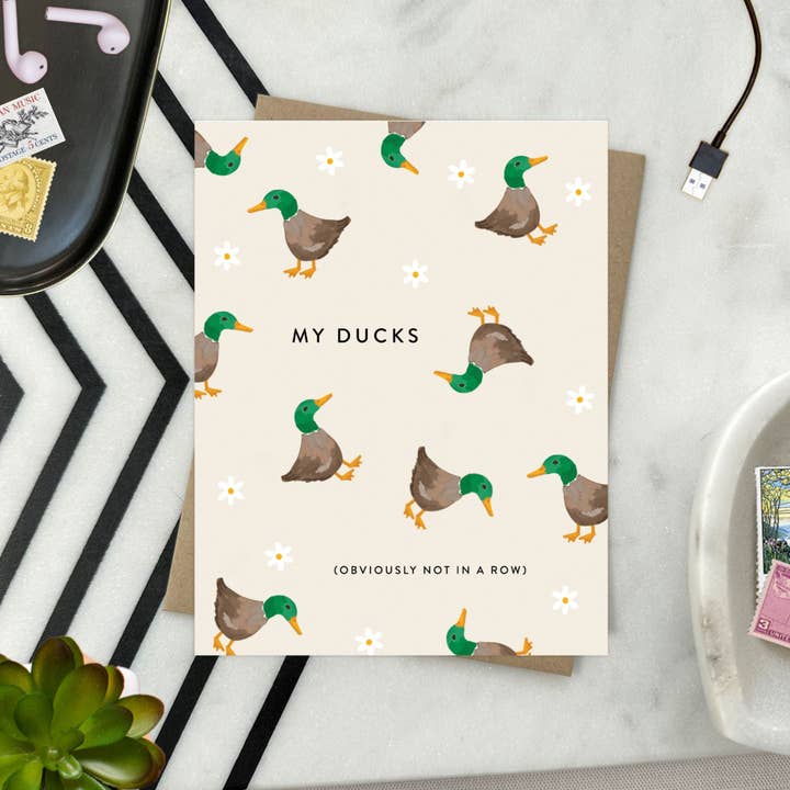 Barone and Co. - Wholesale Everyday Greeting Card - My Ducks Funny Greeting Card1