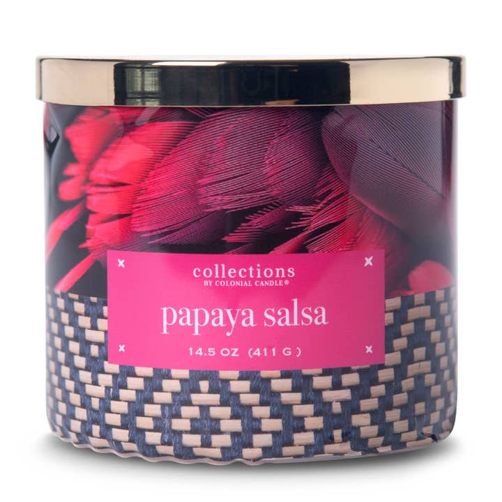 Papaya Salsa Duftlys 411G for engroshandel hos Colonial Candle DE