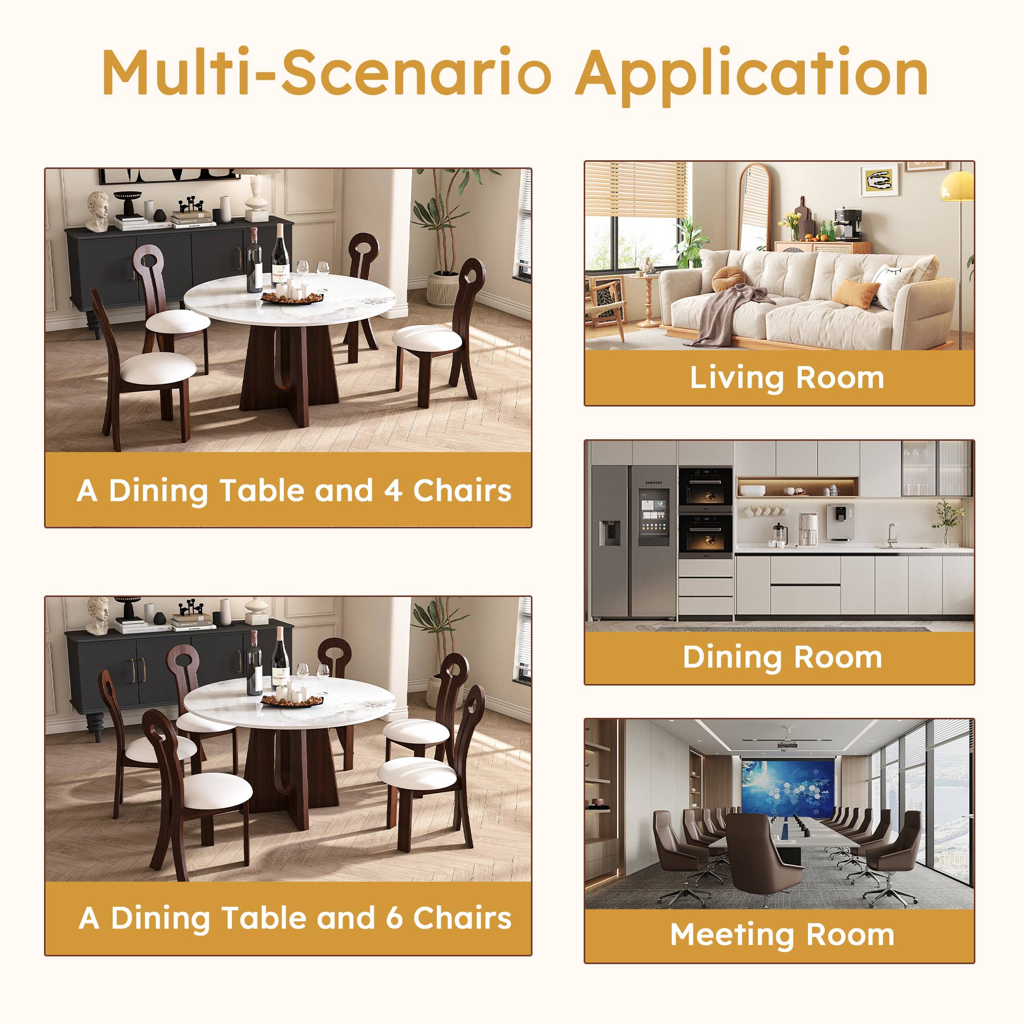 HOMYCASA DESIGN INC - Wholesale Sideboard - Luxury Private Club Dining Area with Marble Dining Set10