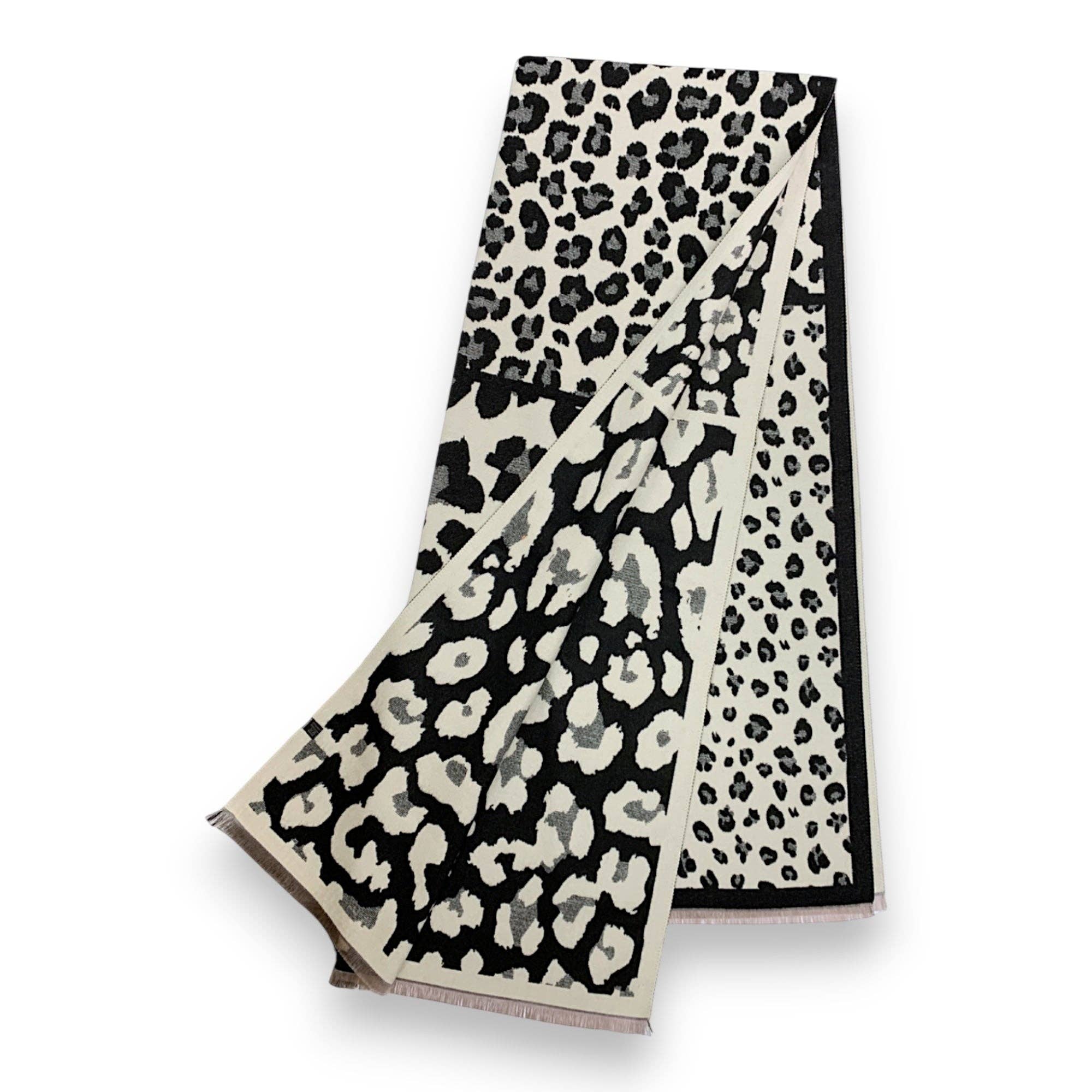 Lili Scarves (US Duty Free) – wholesale Scarf – Women's – Leopard Print Cashmere Blend Winter Scarf6