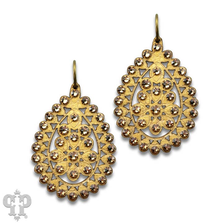 Pink Panache Brands – wholesale Dangle earrings – Santa Fe teardrop earring, medium size2