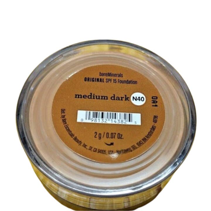 Magic of Beauty LLC - Wholesale Foundation - BareMinerals Escentuals Original Foundation Spf15,Medium Dark N40, 8g