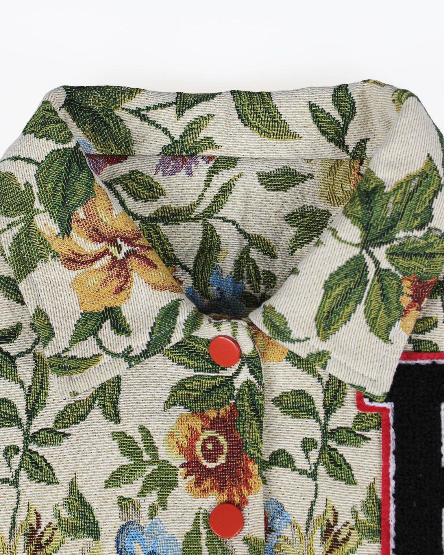 Rosa Clothing - Wholesale Jacket - Women's - Hip Hop Floral Jacquard Short Button-Down Jacket2