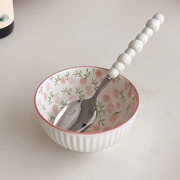 Otterware - Wholesale Cutlery set - Elegant Pearl Ceramic Handle Stainless Steel Flatware9