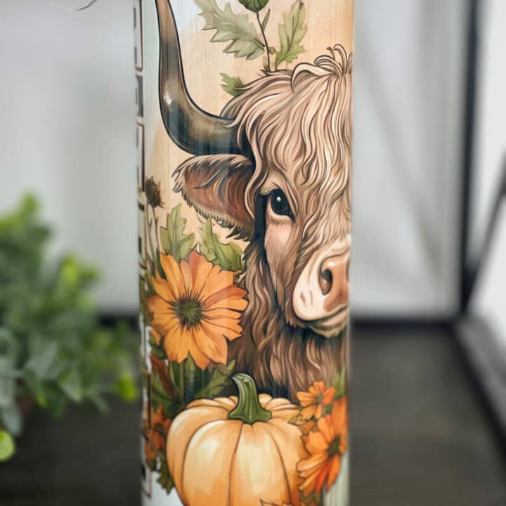 CMD Wholesale - Wholesale Insulated Mug/Tumbler - Hay There Pumpkin 20oz Skinny Tumbler1