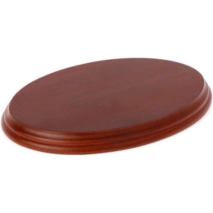 Bard's Fruitwood Display Base, 7.375" W x 5.375" D x 0.75" H for wholesale by Bard's