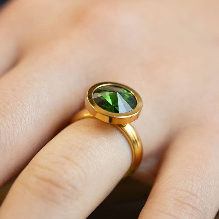 Sergio Engel jewellery - Wholesale Single Stone/Solitaire Ring - Pad Systems 01 - Kristallpad81