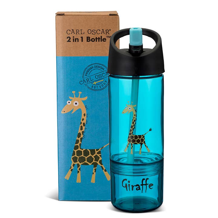 Water Bottle 2 in 1, Kids 0.3 + 0.15 L - Turquoise for wholesale by Carl Oscar