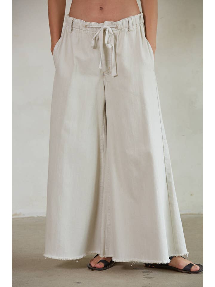 Stone BD297 | Cotton Denim Wide Leg Pants for wholesale on Faire1