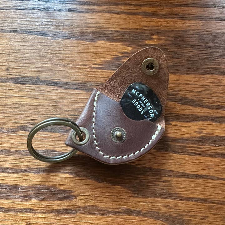 McPherson Goods - Wholesale Keychain - Unisex - Leather guitar pick keychain