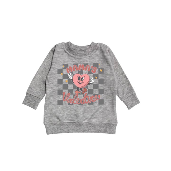 Mama's Valentine Graphic long sleeve toddler baby for wholesale by Copilot Clothing Company