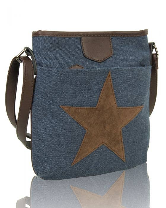 Ellas Trading – wholesale Shoulder bag – women's – Star Patterned Crossbody Bag Canvas 4