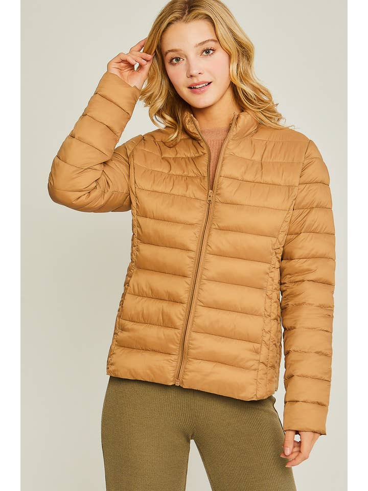 Vanilla Monkey - Wholesale Puffer Jacket - Women's - Ultra Lightweight Padded Thermal Zip Up Jacket2