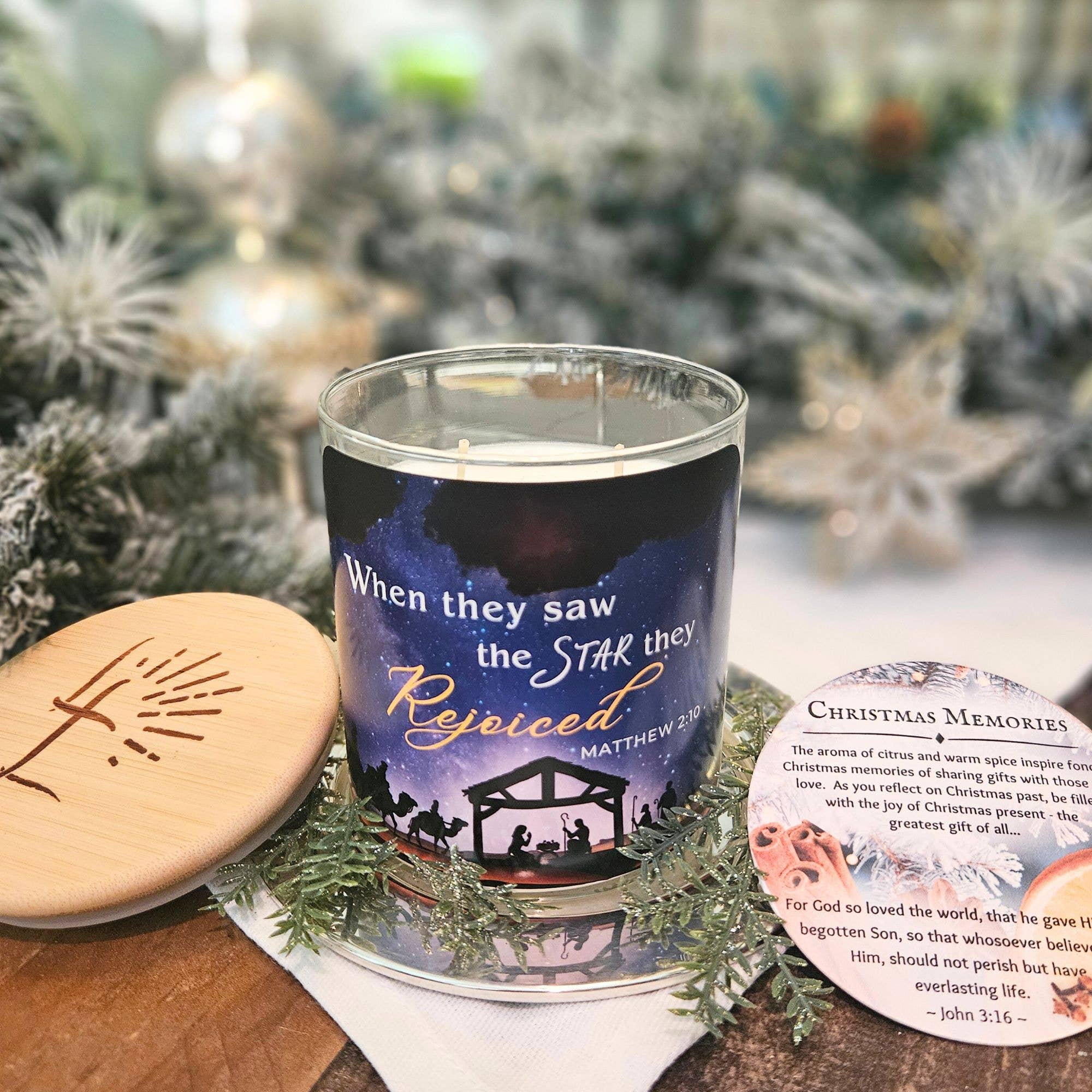 Lord's Light Candle - Wholesale Jar/Filled Candle - Nativity Soy Candle 14oz -Light & Reveal Star of Bethlehem2