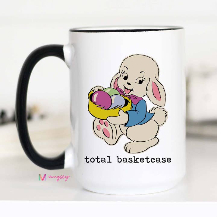 Mug de Pâques Total Basketcase, Mug de Pâques Drôle pour la vente par Mugsby