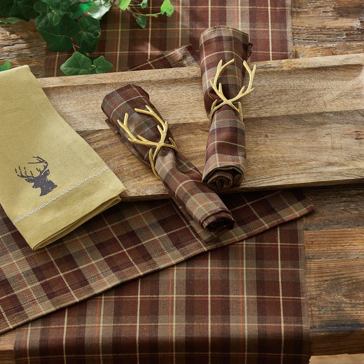 Split P - Wholesale Napkin Ring - Gold Reindeer Napkin Ring1