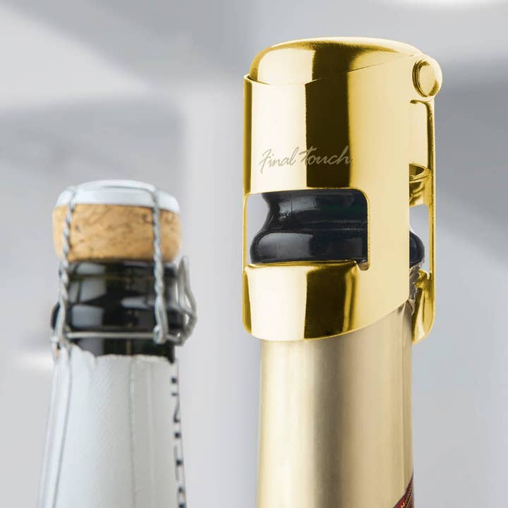 Original Products UK/EU – Engroshandel Vinprop – Final Touch Champagne flaskeprop Messing