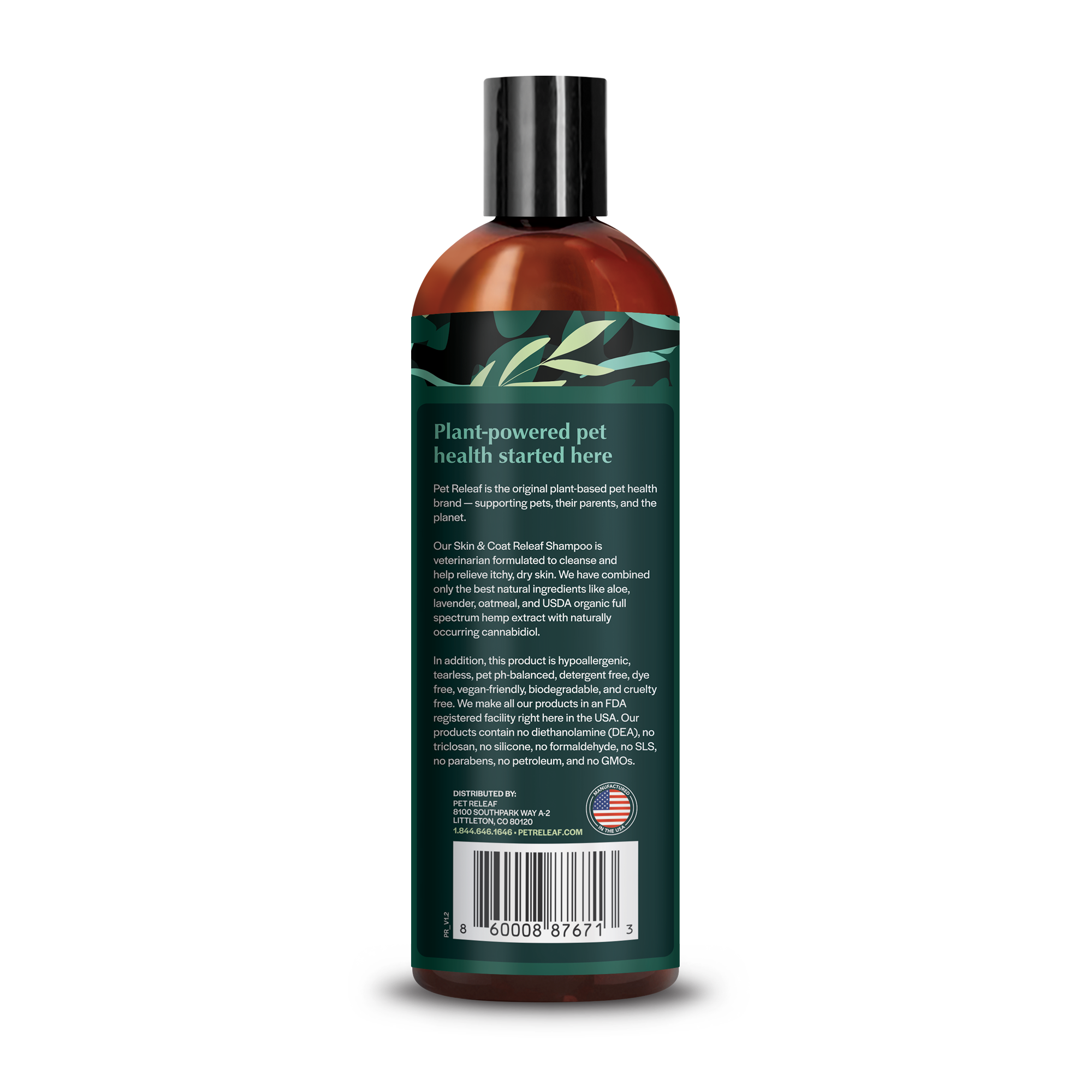Pet Releaf CBD - Wholesale CBD Pet Products - Topical - Itchy & Dry Skin CBD Shampoo For Dogs1