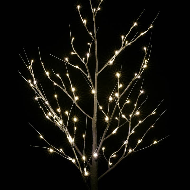 Vickerman 6' White Birch Twig Tree LED 96WW for wholesale on Faire2