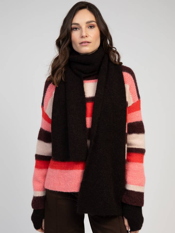 LOZZI SJAL brun för wholesale av Maison Anje