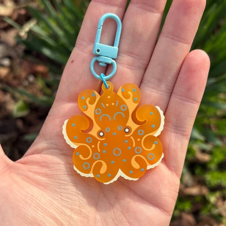 Microbiome Arts - Wholesale Keychain - Unisex - Frosted Acrylic Sea Life Charms1