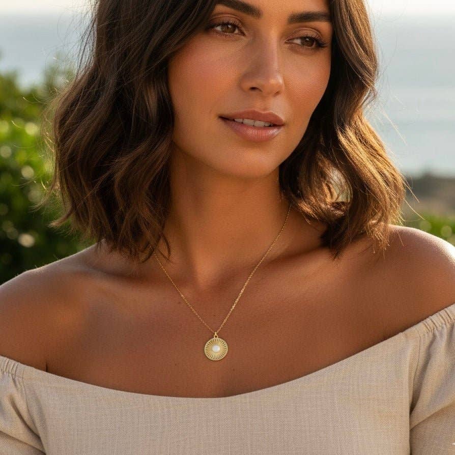 OE! - Wholesale Pendant/Charm Necklace - SOLE - l Collana con ciondolo sole0