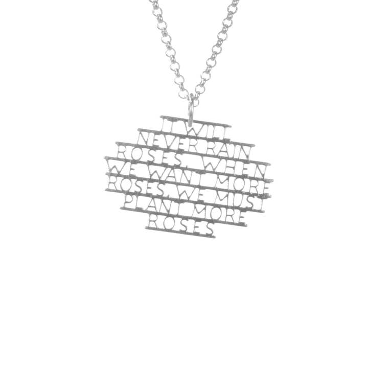 Sterling sølv George Eliot Citat vedhæng halskæde for engroshandel hos Ordbord