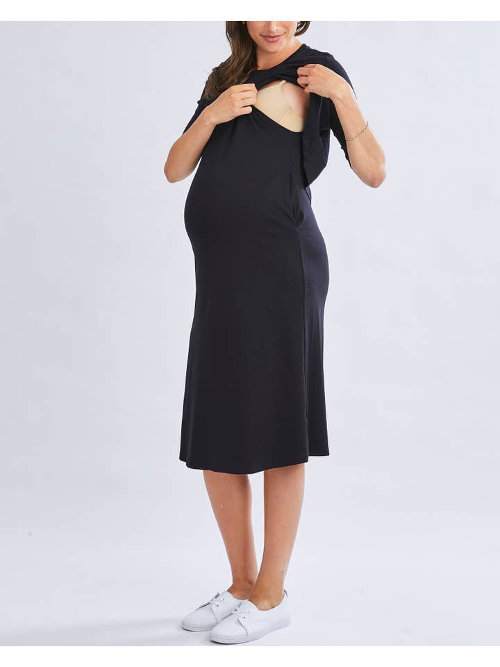Angel Maternity - Vendita all'ingrosso Abiti - Premaman - Abito Premaman e Allattamento Donna Nero3